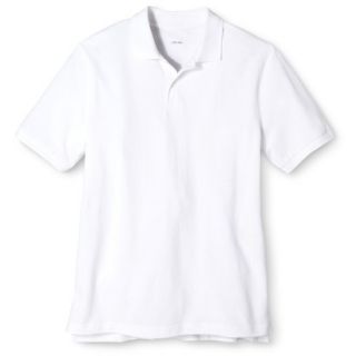 Cherokee Young Mens School Uniform Short Sleeve Pique Polo   True White M