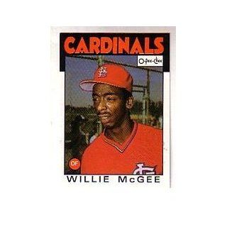 1986 O Pee Chee #117 Willie McGee Sports Collectibles