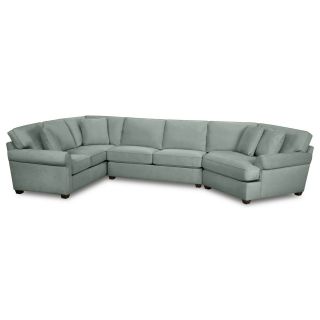 Possibilities Roll Arm 3 pc. Left Arm Sofa Sectional, Surf