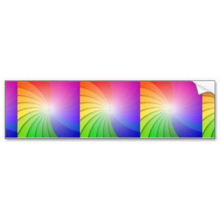 Colorful Swirl Background Vector Illustration RAIN Bumper Stickers