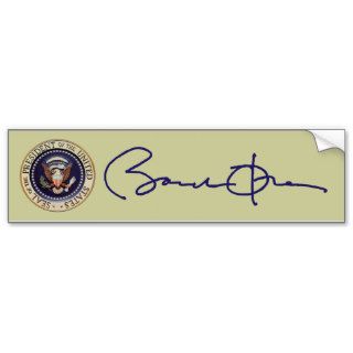 Barack Obama Signature Bumper Sticker
