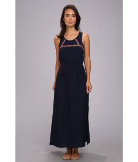 Olive & Oak Embroidered Maxi Dress Womens Dress (Navy)