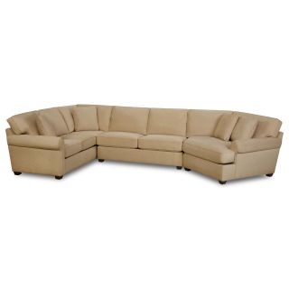 Possibilities Roll Arm 3 pc. Left Arm Sofa Sectional, Coffee
