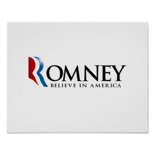 Romney   Believe in America Poster