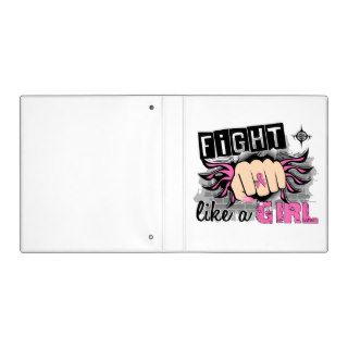 Fight Like A Girl Breast Cancer 27.8 3 Ring Binder