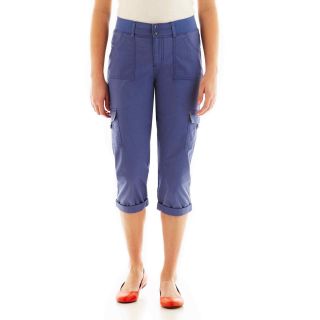 Lee Kendall Easy Fit Capris, Blue, Womens