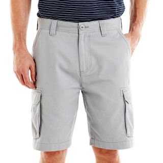 St. Johns Bay Essential Cargo Shorts, Gray, Mens