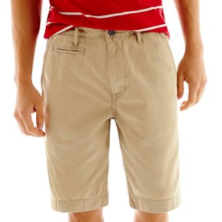 ARIZONA Solid Twill Shorts, Industrial Khaki, Mens