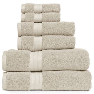 ROYAL VELVET Egyptian Cotton Solid 6 pc. Bath Towel Set, Cast Stone