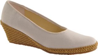 Womens Beacon Shoes Newport   White Canvas Slip on Shoes