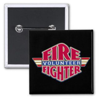 Volunteer Firefighter Pinback Button