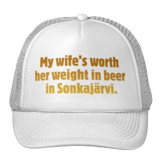 Beer Husband White Cap Trucker Hat