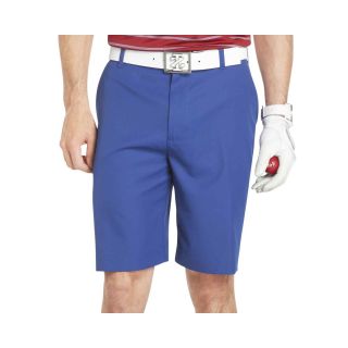 Izod Golf Flat Front Shorts, Blue, Mens