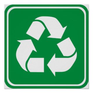 Recycle Highway Sign Print