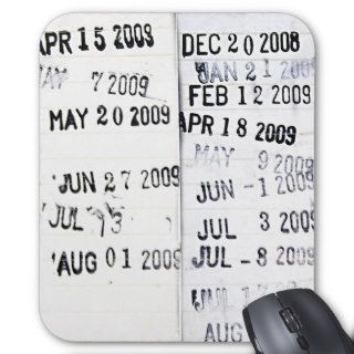 Library Date Stamp Mousepad