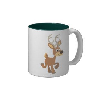 Cute Trotting Cartoon Deer Mug