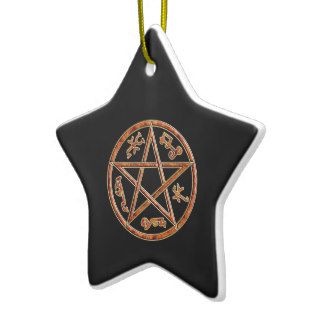 ver 02   Solomon's Devil's/Demon Trap   Black Christmas Tree Ornaments