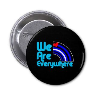 We Are Everywhere Leather Black Buttons