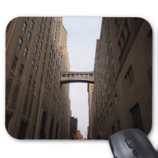 Bridge Between Two Skyscrapers, New York City Mouse Pads