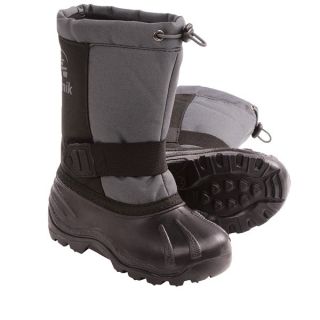 Kamik Fireball4 Winter Boots   Waterproof (For Kids)   BLACK (11 )
