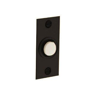 Baldwin 4853.112 Rectangular Doorbell Button, Venetian Bronze   Doorbell Push Buttons  