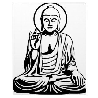 Young Buddha No.1 (black white) Photo Plaques