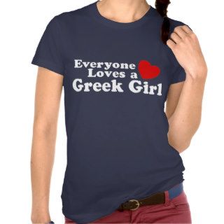Greek Girl T shirts