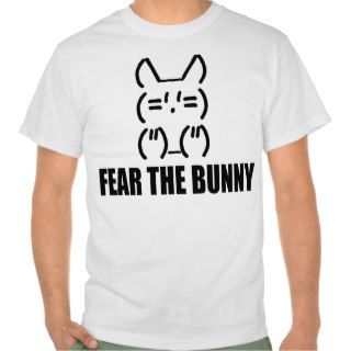 FEAR THE BUNNY   Mens T shirt