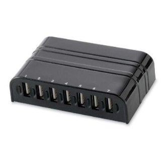 Compucessory Products   USB Hub, 2.0, 7 Port, Black   Sold as 1 EA   USB 2.0 Hub offers seven external, auto speed selectable USB type A downstream ports. Hub connects up to a maximum of 127 USB devices through cascading multiple hubs. Design supports plug