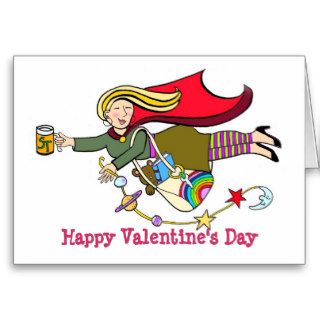 Happy Valentine's Day Super Teacher Greeting Card