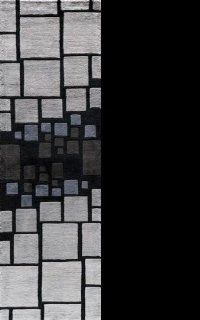 Momeni NEW WAVE NW127 BLACK RUG   NEWWANW127BLK26E0   Hand Knotted Rugs