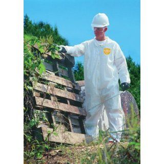 Dupont ProShield NexGen Elastic Cuff Hooded Coveralls, White, XXX Large (DUPNG127SNP3X) Science Lab Coveralls