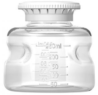 Foxx Life Sciences Autofil 116 4001 RLS Polystyrene Non Sterile Disposable Storage Bottle with Polypropylene Cap, 250ml Volume (Pack of 24) Science Lab Media Bottles