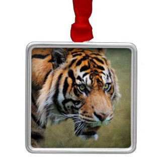 On the Prowl Bengal Tiger Christmas Ornaments