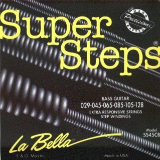 La Bella Electric Bass Super Steps 6 String Standard, .029   .128, SS45CB Musical Instruments