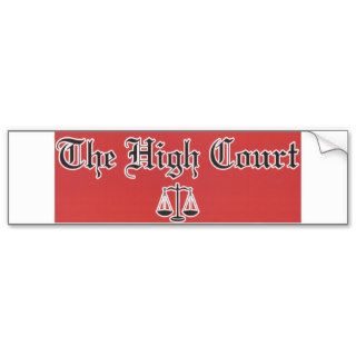 The High Court Logo bumper sticker