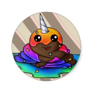 Rainbow Unicorn Poop Stickers