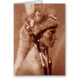 Piegan Blackfoot Native American Man Card