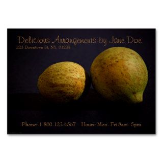 Dried Fruit on Black Background Business Card