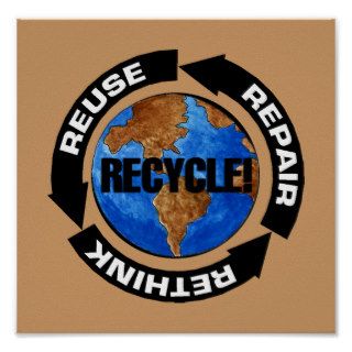 Recycle For Earth Day Poster