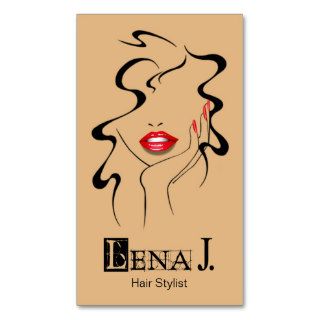 "La Femme" Hair Stylist, Makeup Artist, Fashion Business Cards