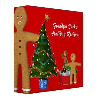 Christmas Tree Ginger Elf Cake tin Binder