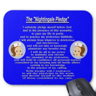 The Nightingale Pledge Mouse Pad