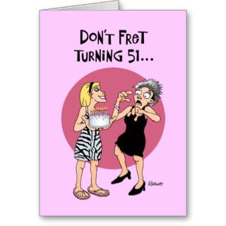 Female 51st Birthday Greeting Card