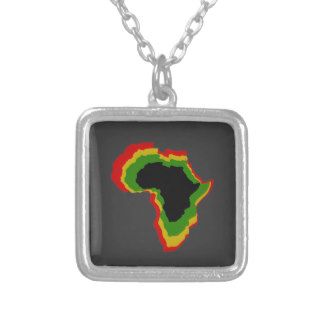 "Africa in Pan African Colors" Necklaces