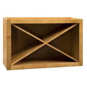 Home Decorators Collection Assembled 30x18x12 in. Bistro X Wine Rack in Toffee Glaze WRX3018 TG