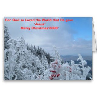 For God so Loved the World that He gave Jesus Greeting Card