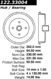 Centric Parts 122.33004 Brake Drum Automotive