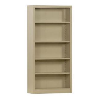 Sandusky 5 Shelf Steel Bookcase in Putty BQ10351372 07