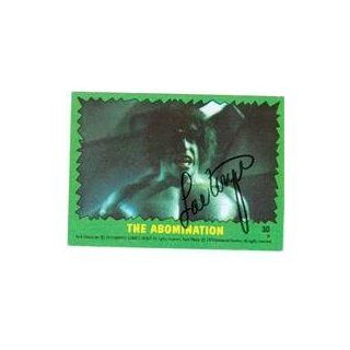 Lou Ferrigno autographed trading card Incredible Hulk Toys & Games